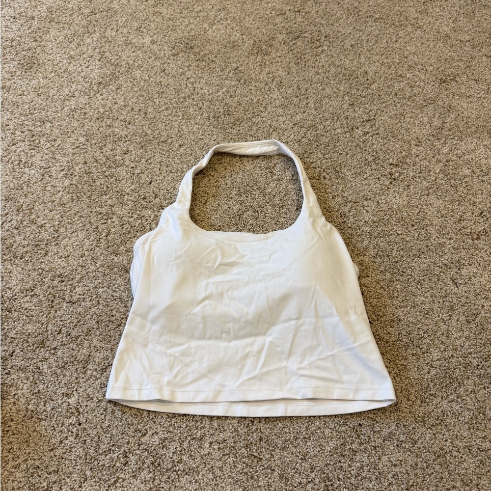 White Halter athletic top